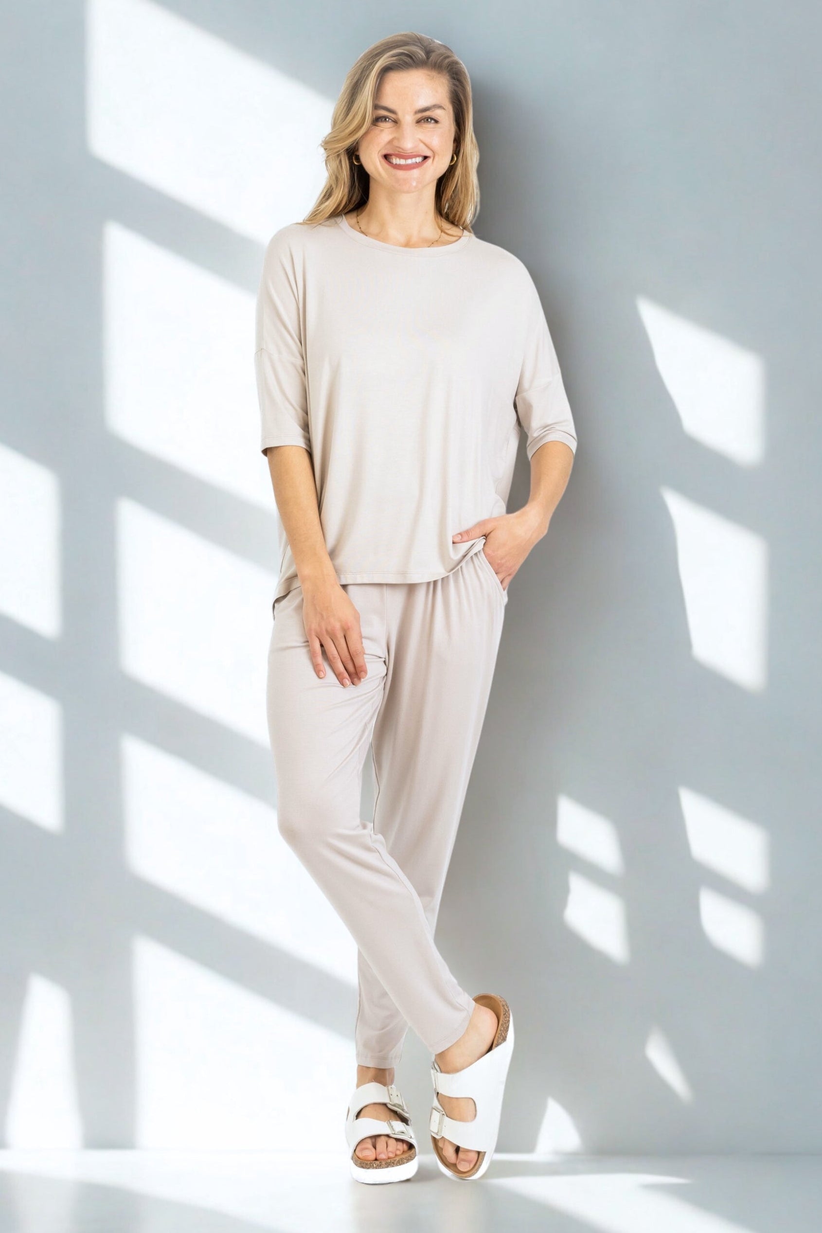 Roxanne - Stone Classic Pant