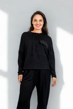Load image into Gallery viewer, Madi - Box Top with Airflow Detail, Black

