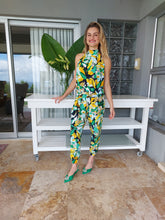 Load image into Gallery viewer, Felicite Halter Neck Jumpsuit - Tropicanna
