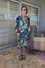 Load image into Gallery viewer, Meryl - Shirt Dress with Tab Sleeves, Burnt Horizons
