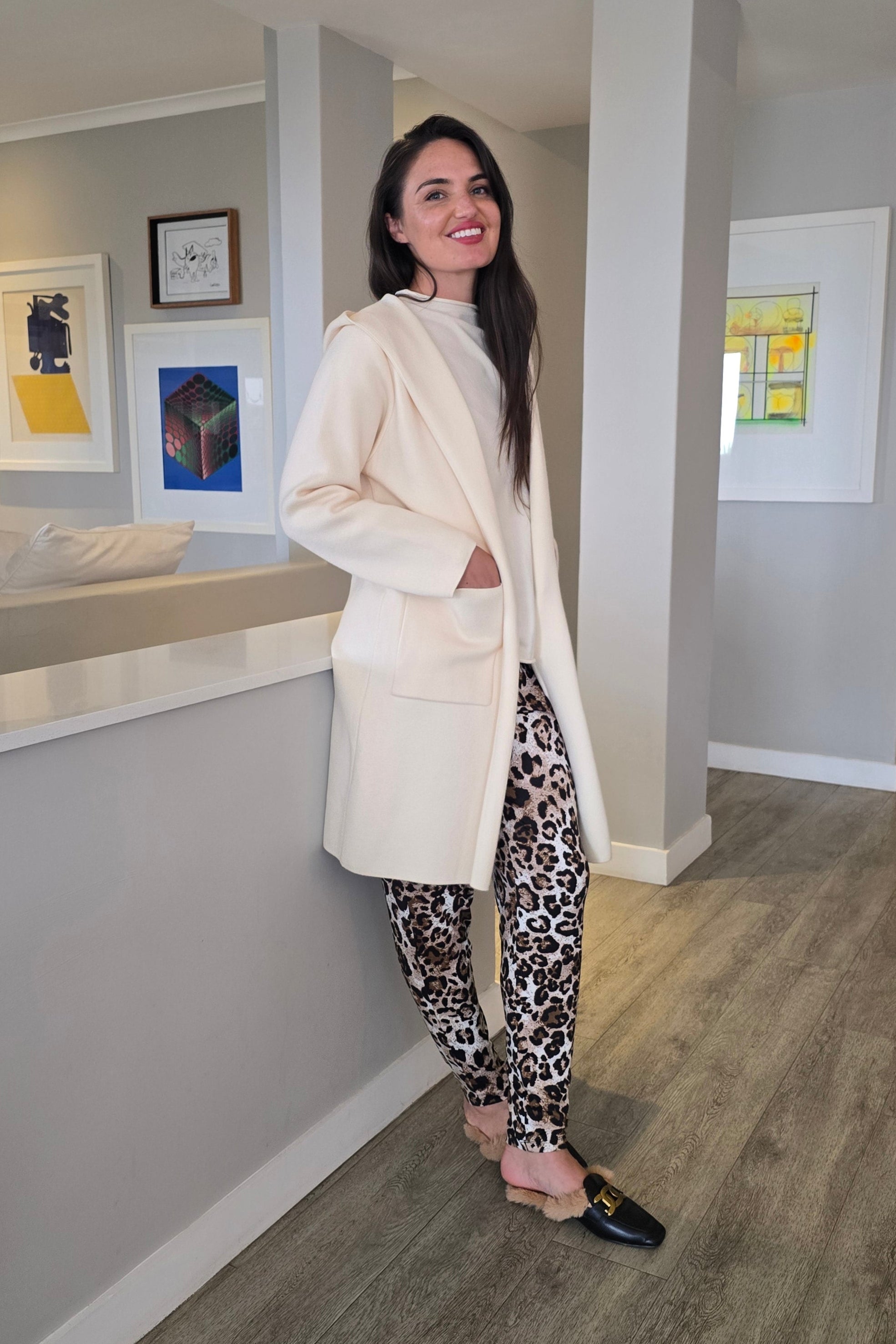 Roxanne - Classic Pant, Warm Handle Animal Print