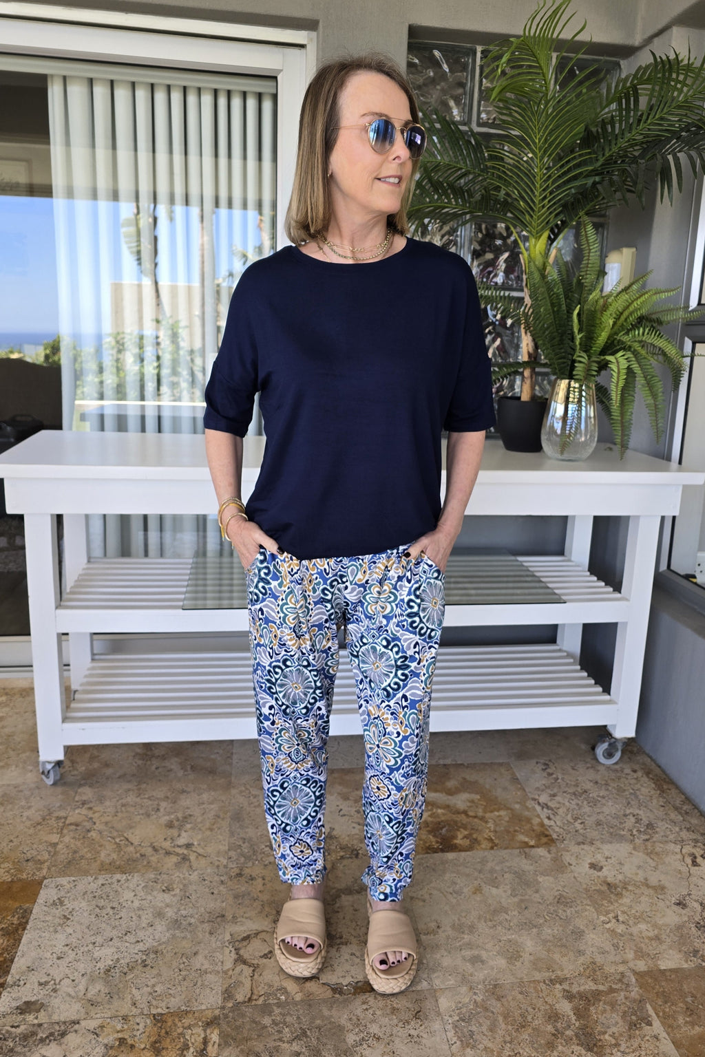 Roxanne Classic Pant - Moroccan Motif