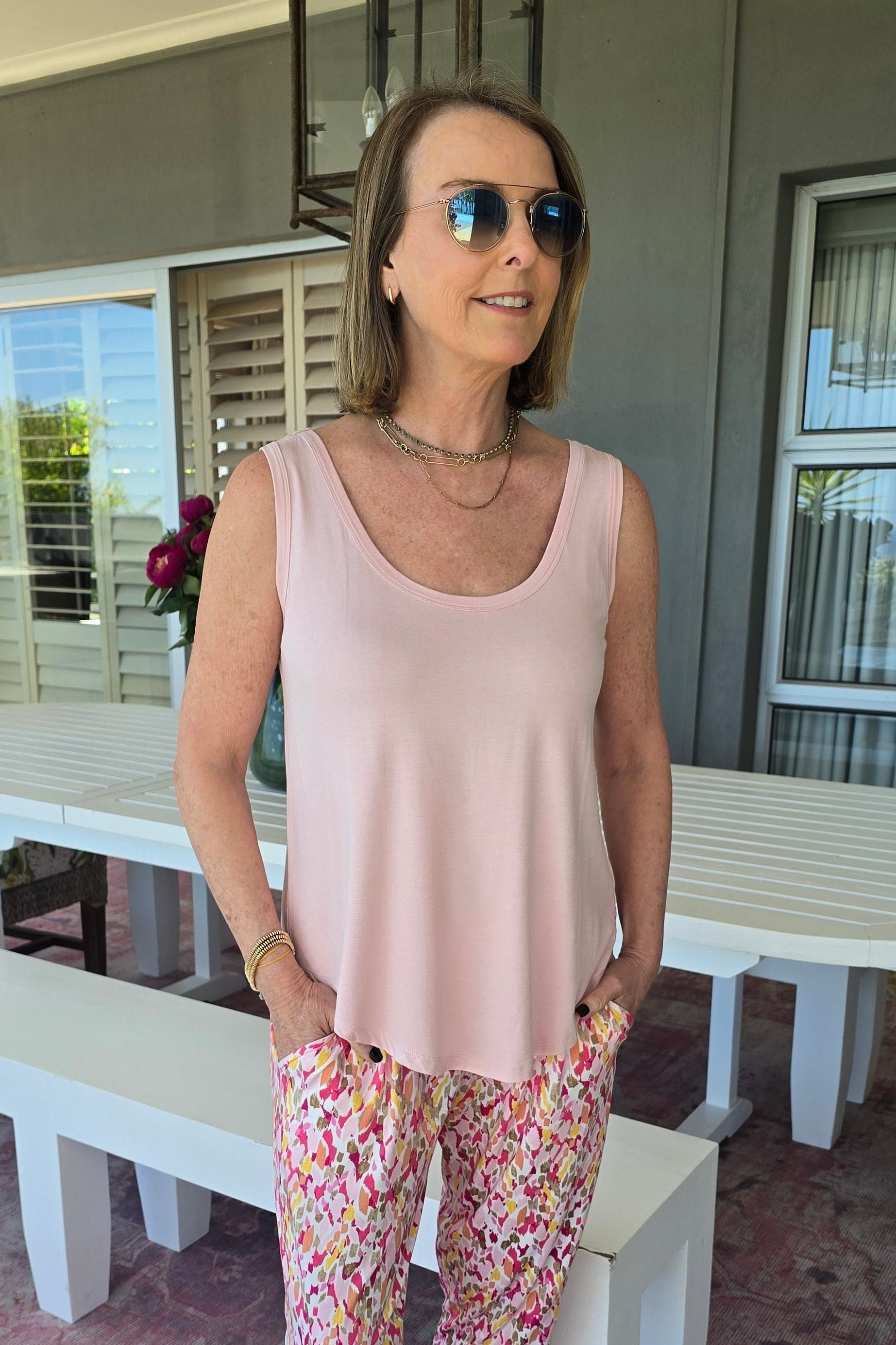 Brie - East Fit Cami, Blush