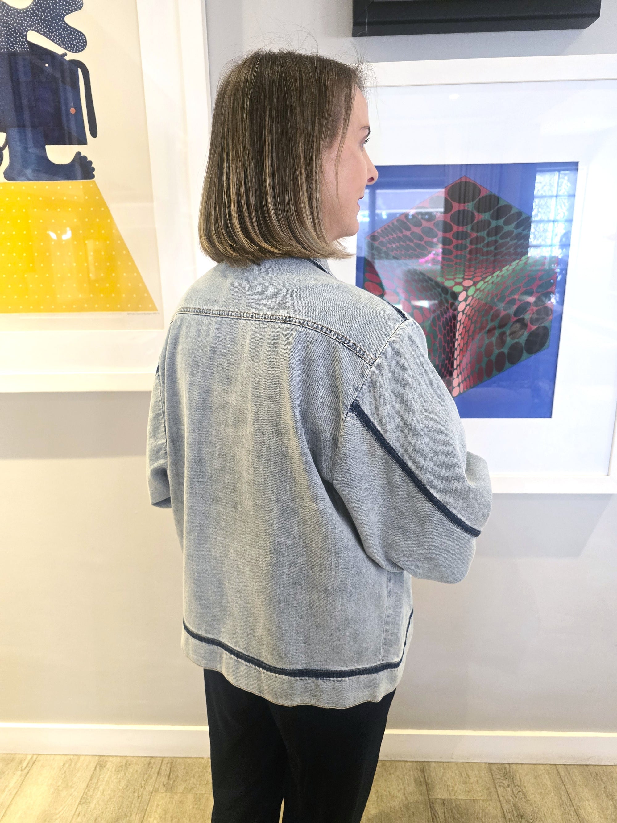 Naxos - Denim Jacket with Dark Denim Detail