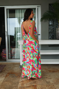 Rio - Low Back Holiday Dress, Summer Splash