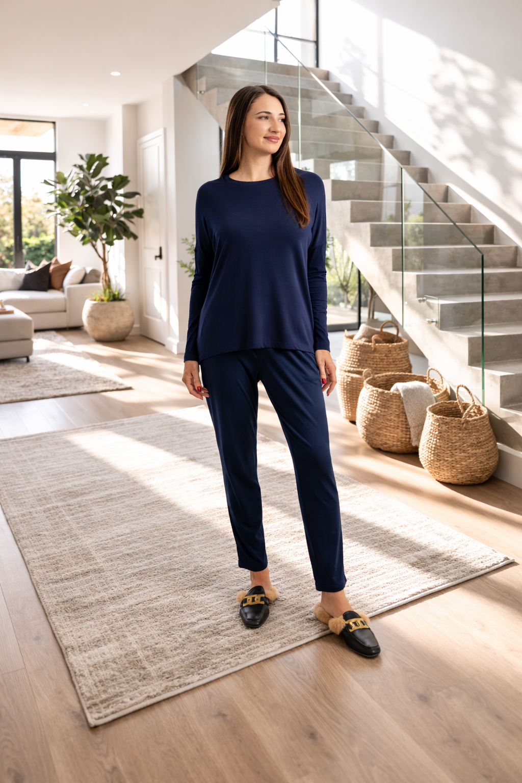 Roxanne - Navy Classic Pant