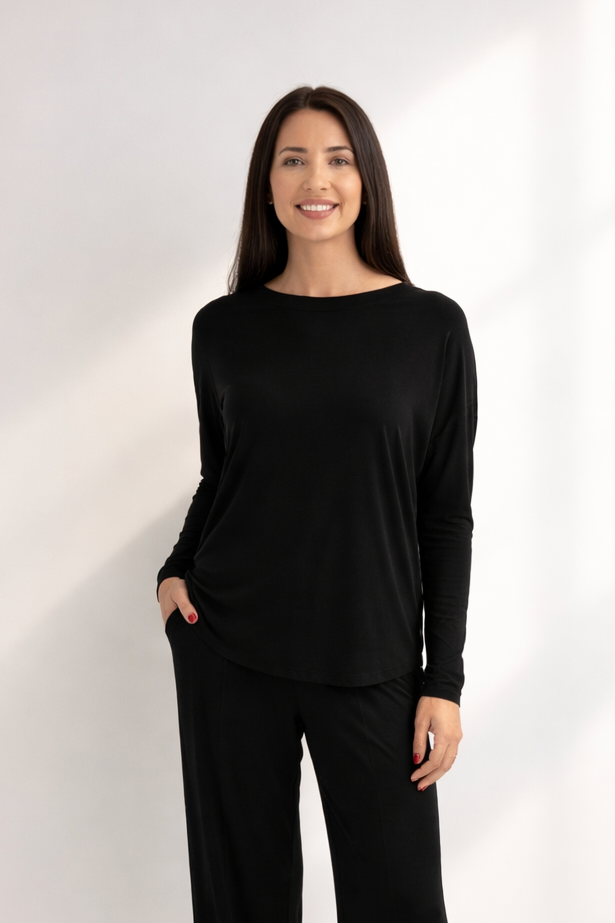 Astro - Curved Hem Tee, Bon Bon