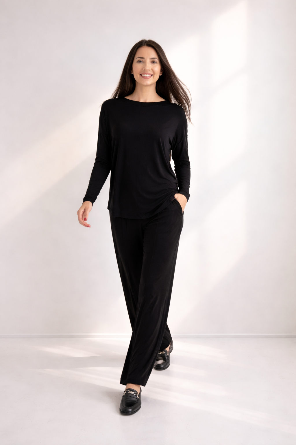 Astro - Curved Hem Tee, Bon Bon