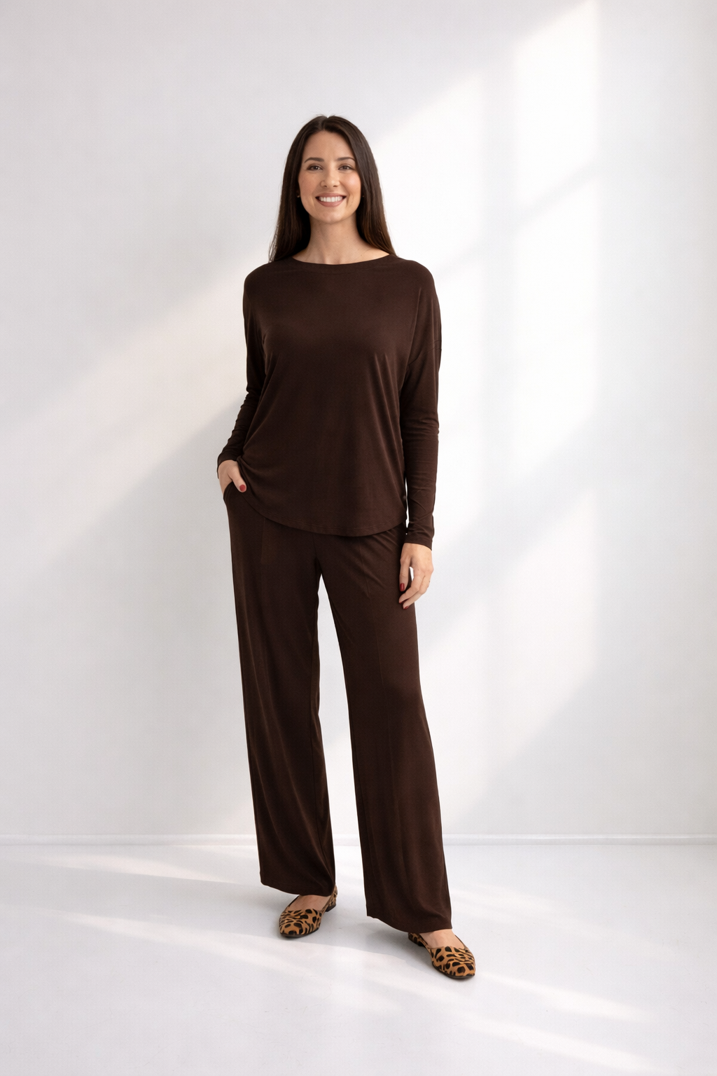 Astro - Curved Hem Tee, Bon Bon