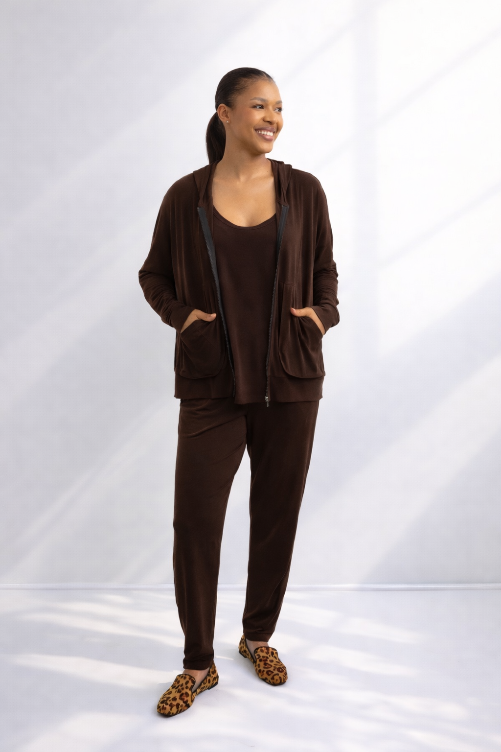 Roxanne - Classic Pant, Choc Bon Bon