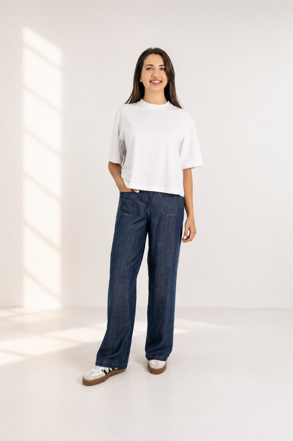 Prima- Cotton Box Tee, White