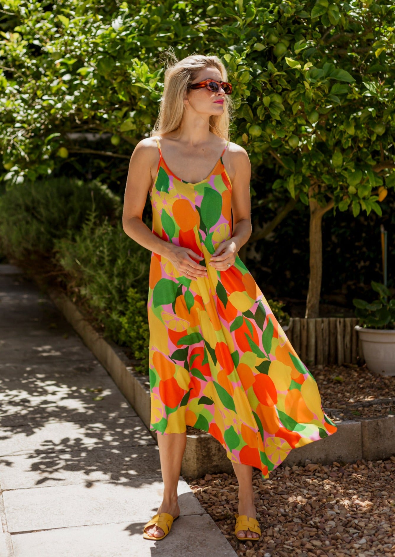 Capri - Vacation Dress, EcoVero Lemoncello