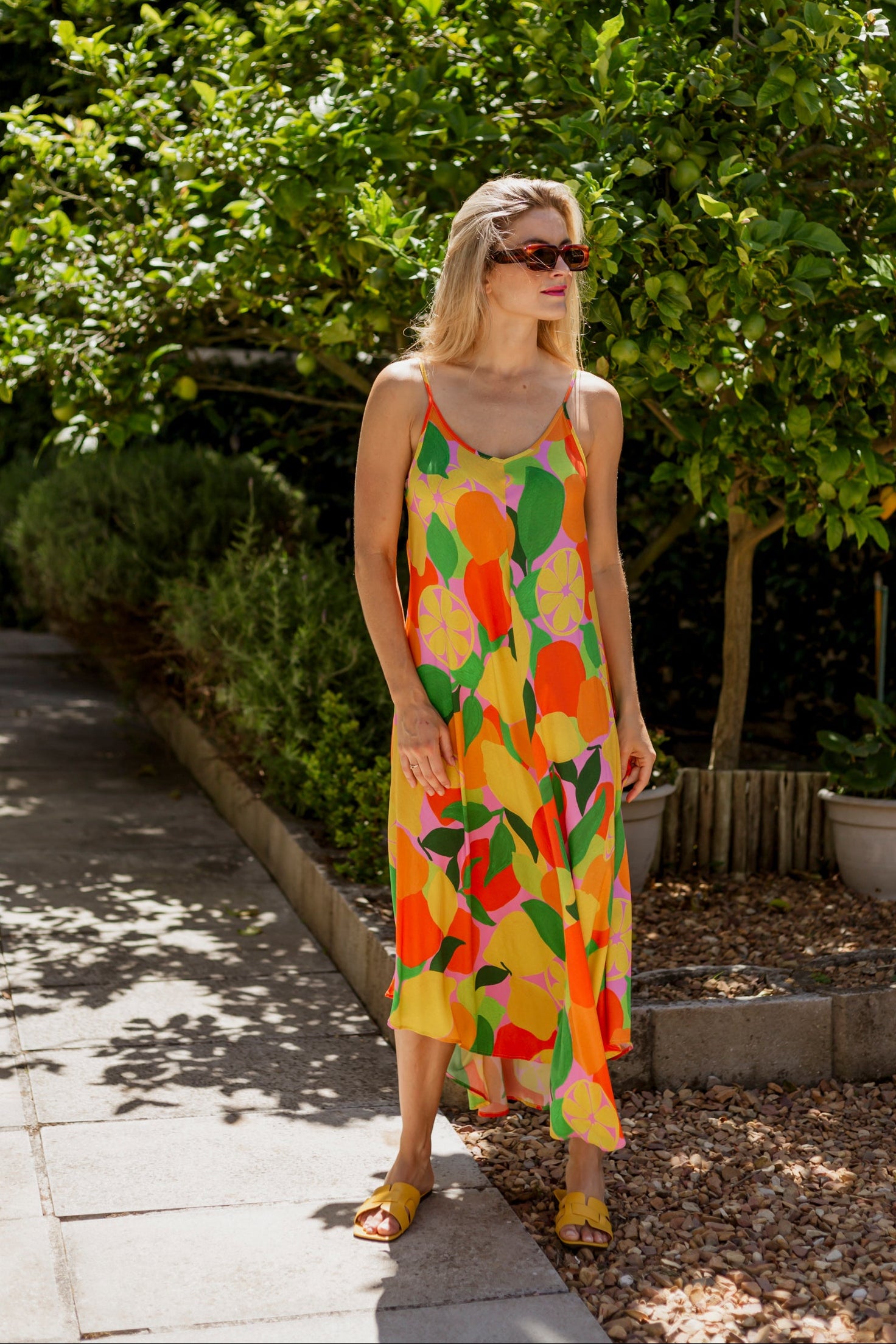 Capri - Strappy Vacation Dress, Limoncello