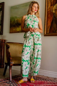 Francesca - Styled Pant with Insets, Daisy Fields