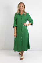 Load image into Gallery viewer, Giselle - Flax Linen Button Dress with Pockets
