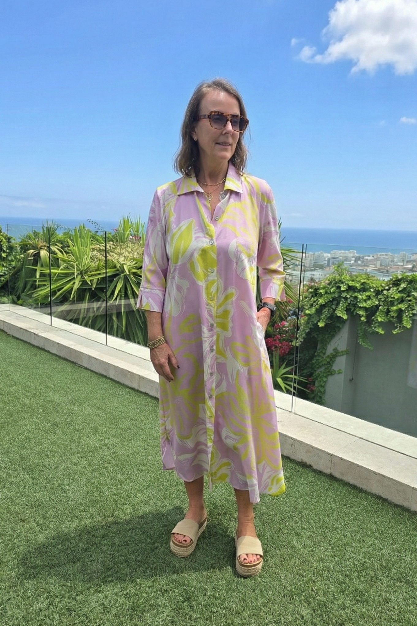 Giselle - Button Through Dress, Sorbet Dreams