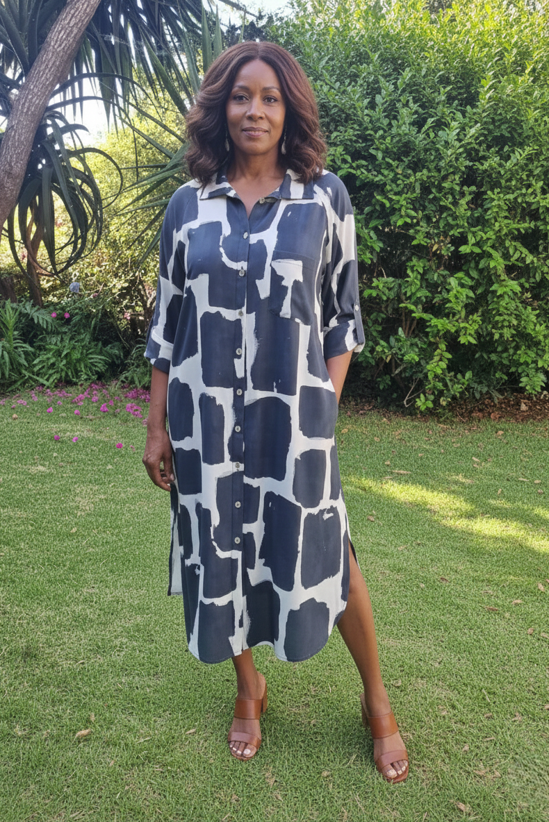 Giselle - Button Through Dress, Ink Impressions