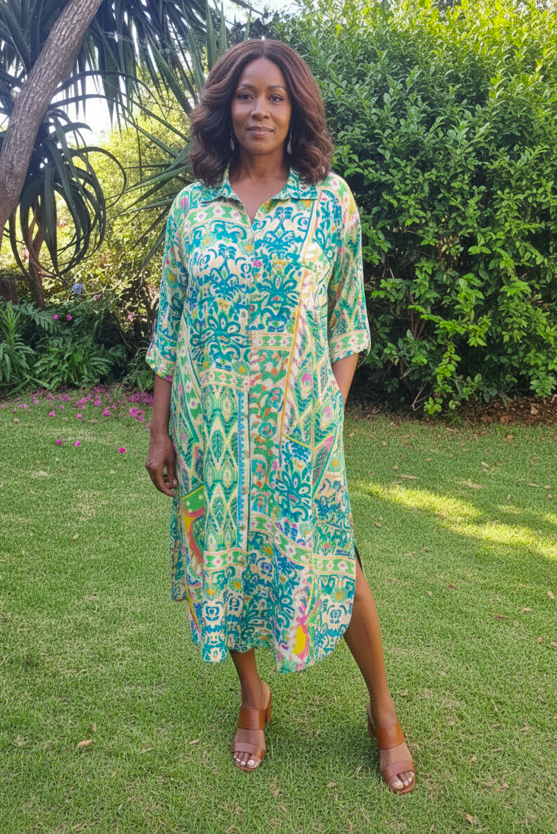 Giselle - Button Through Dress, Jaipure Dreams