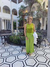 Load image into Gallery viewer, Marcella- Soft Wide Leg Pants, Chartreuse
