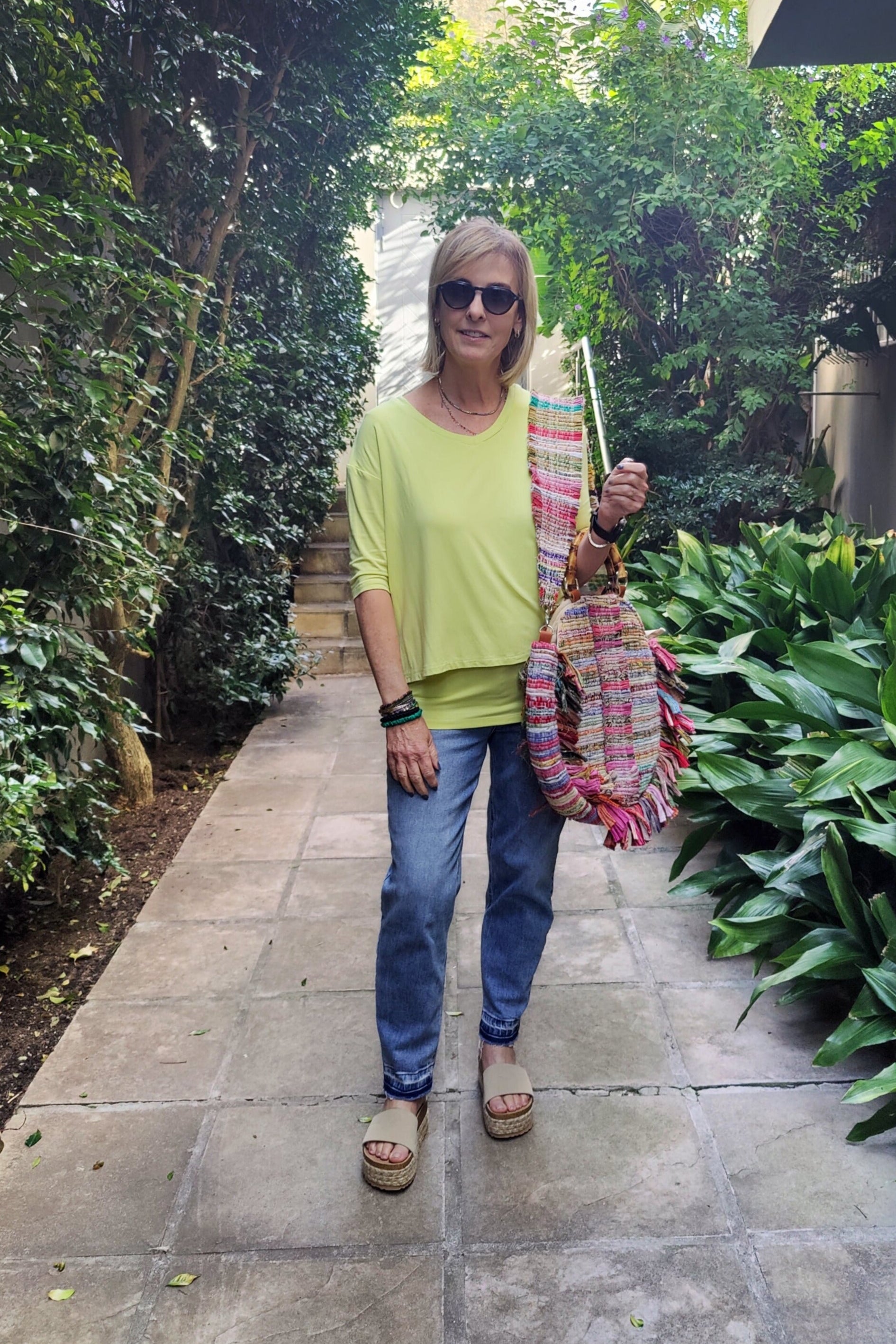 Gigi - Double Layer Top, Lime