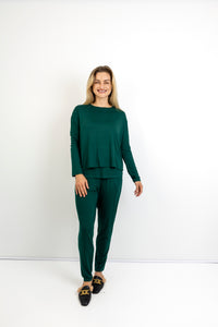 Cathy - Round Neck Double Layer Top