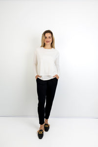 Cathy - Round Neck Double Layer Top