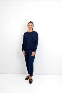 Cathy - Round Neck Double Layer Top