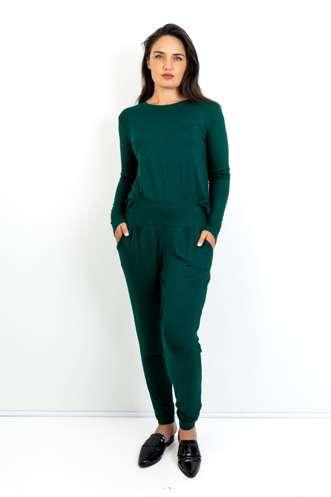 Roxanne - Classic Pant, Cypress Green