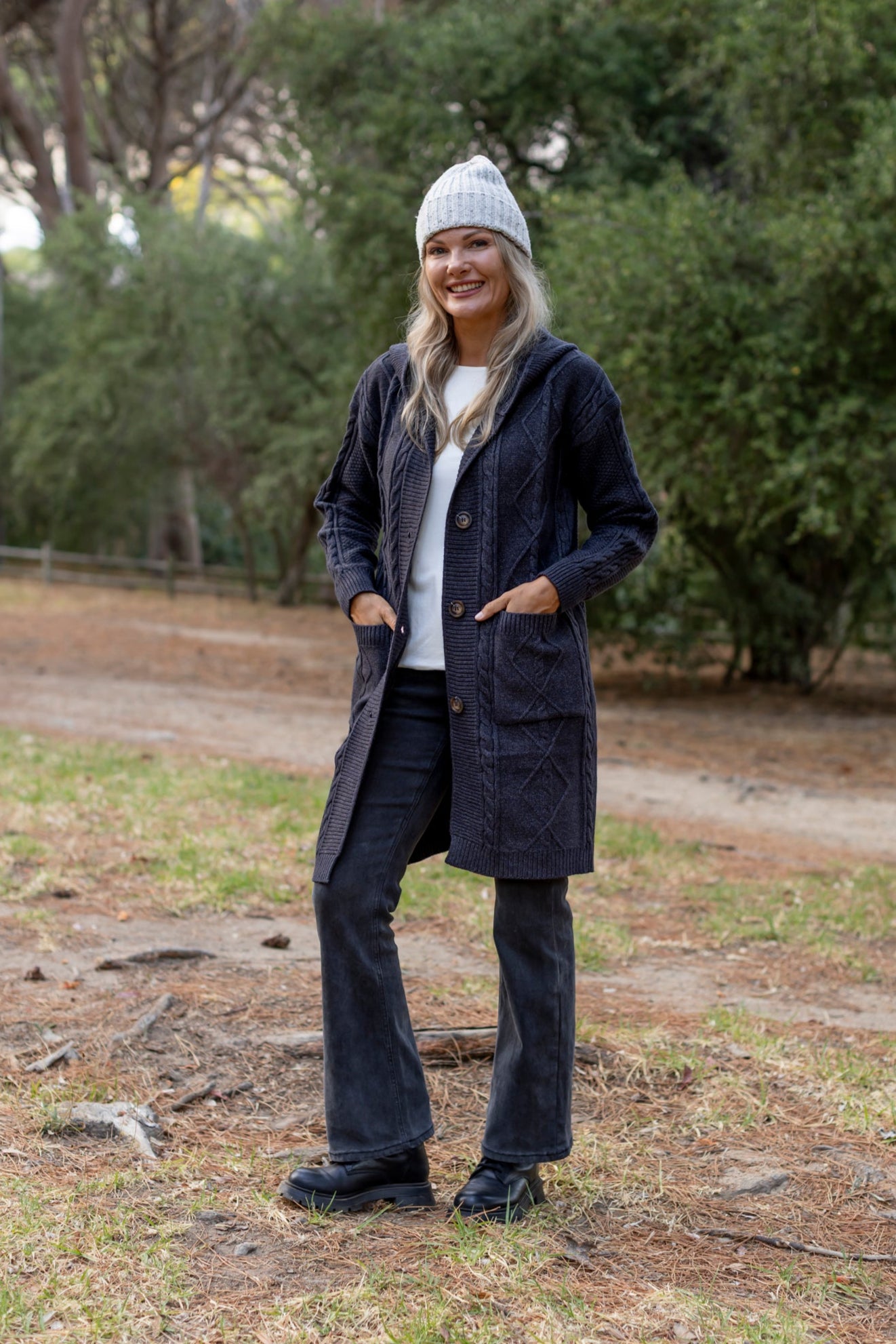 Malaga - Cable Hoody Cardigan