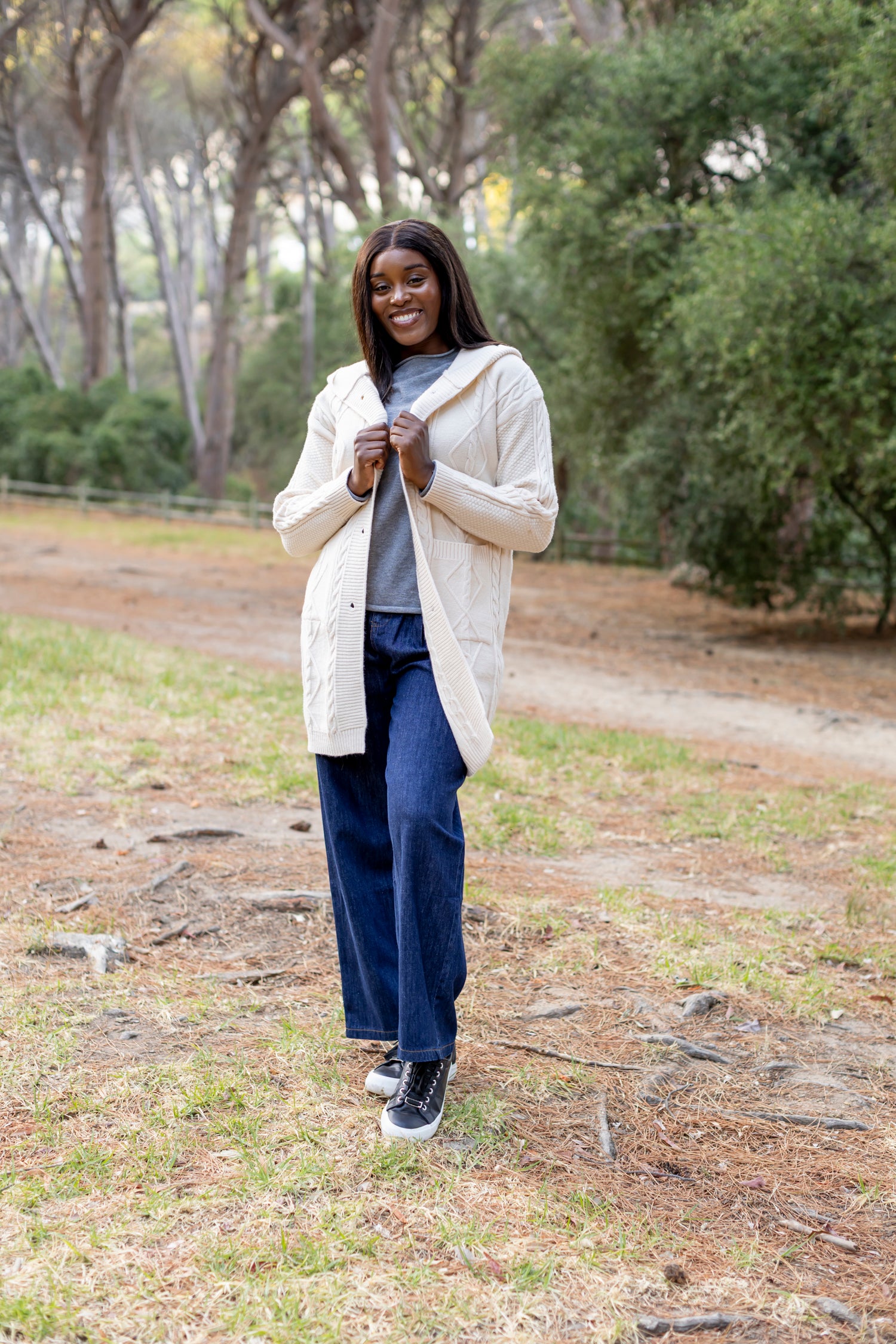 Malaga - Cable Hoody Cardigan