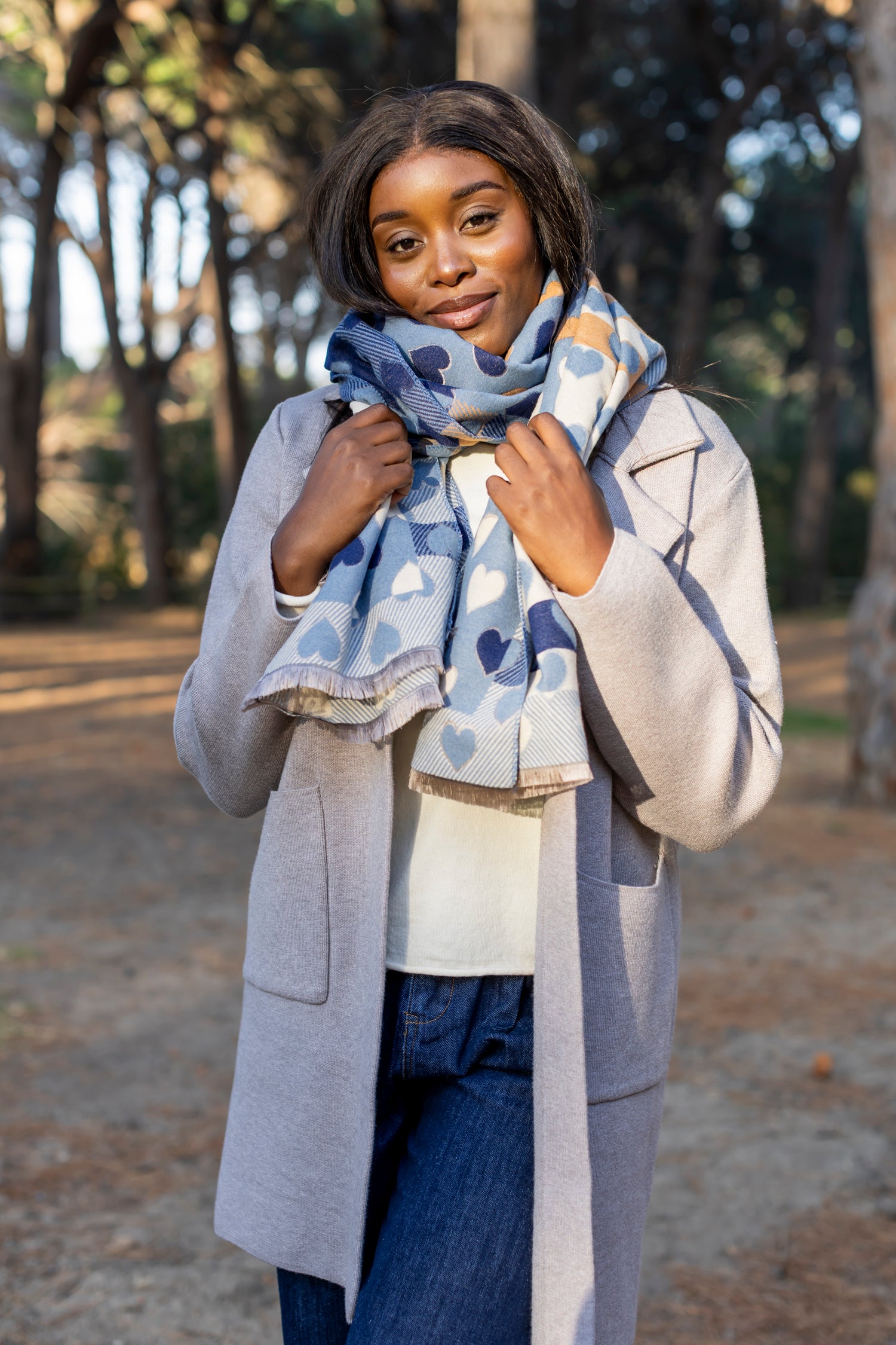 Turin - Classic Lapel Cardi, Stone