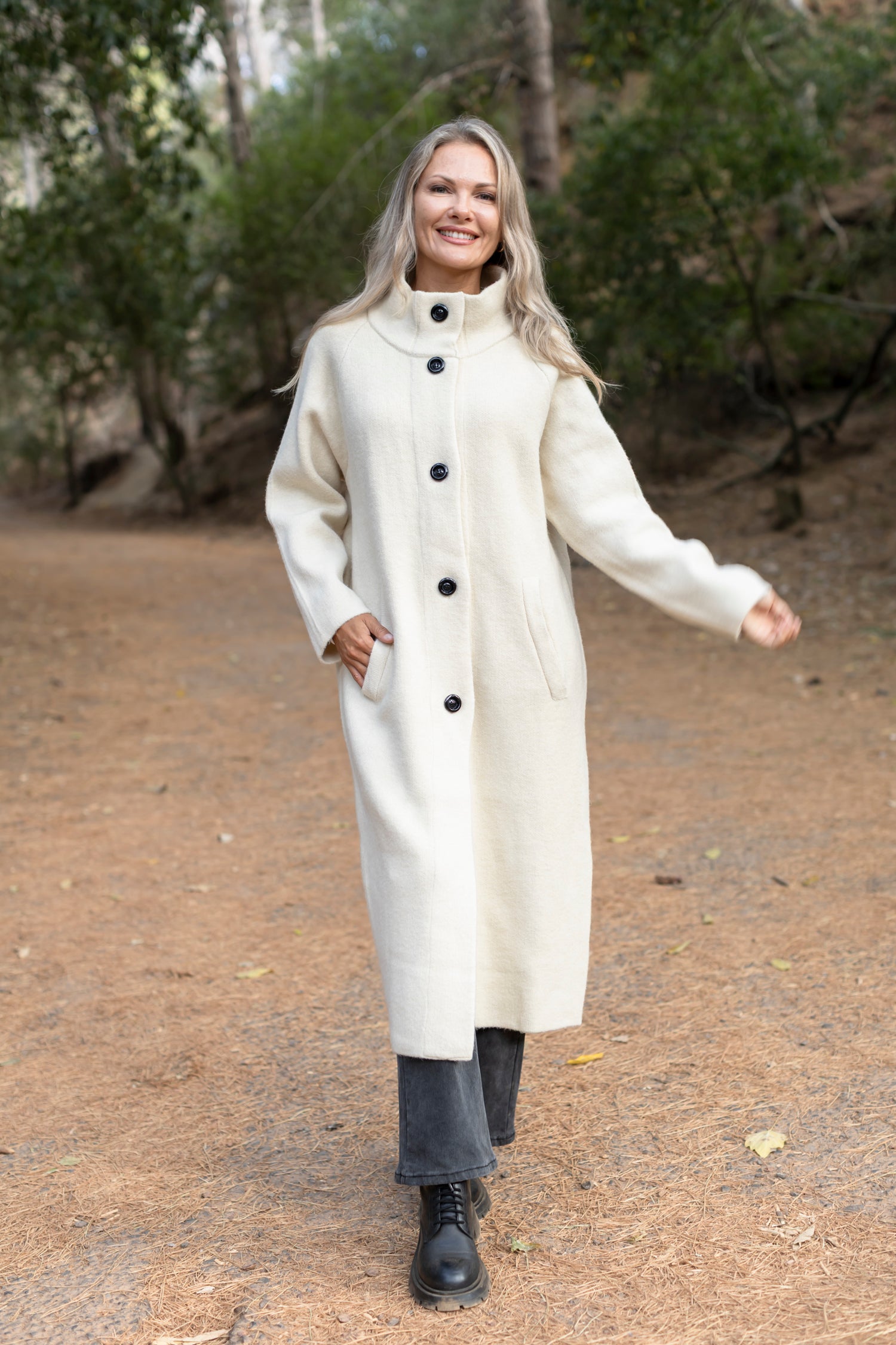 Marabella - Classic Retro Knit Coat