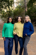 Load image into Gallery viewer, Ponza - Rib Cuff Turtle Neck Knit, Emerald
