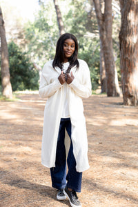 Padova - Long Classic Cardi, Cream