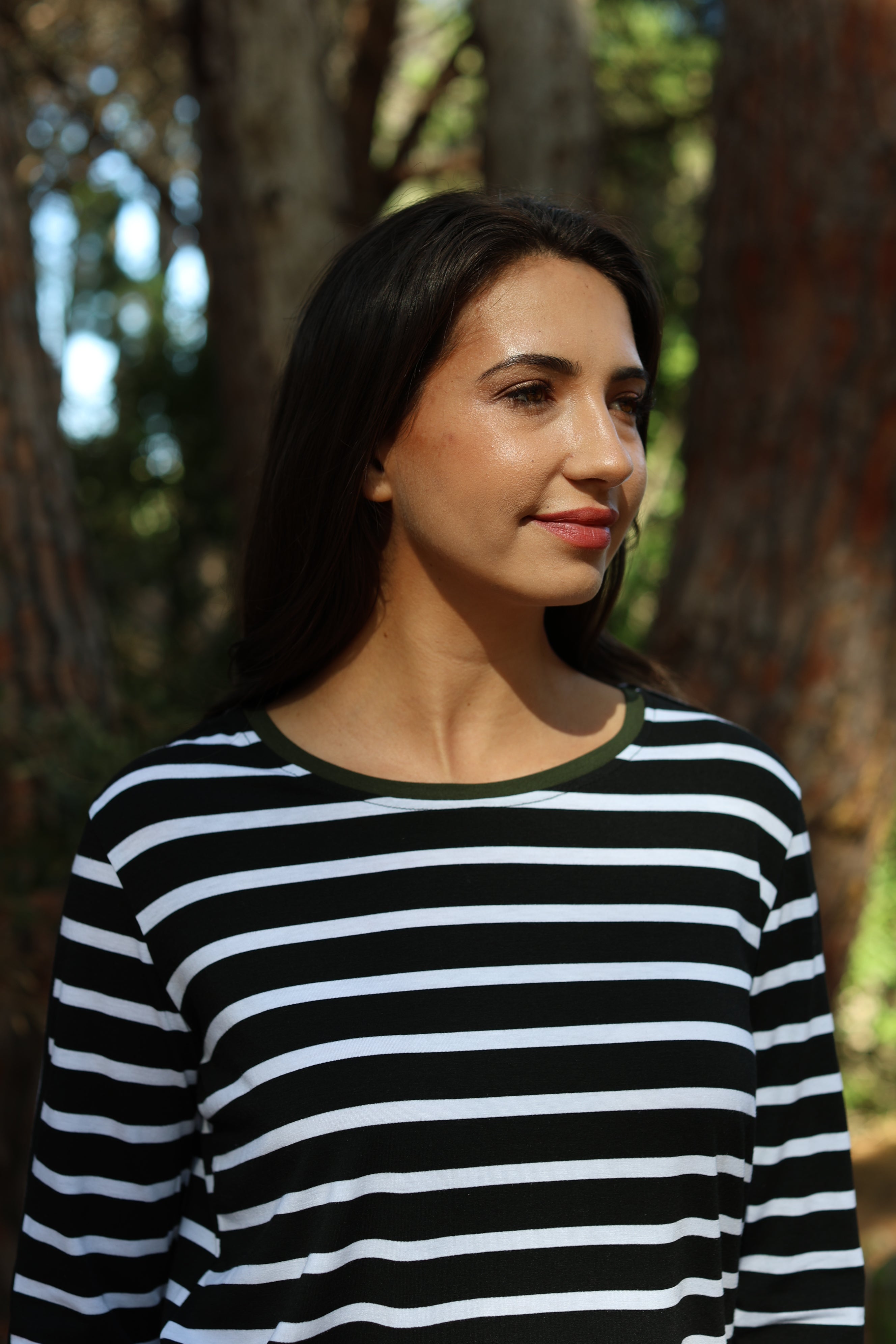 Beau - Stripes Tee with Sleeve Detail
