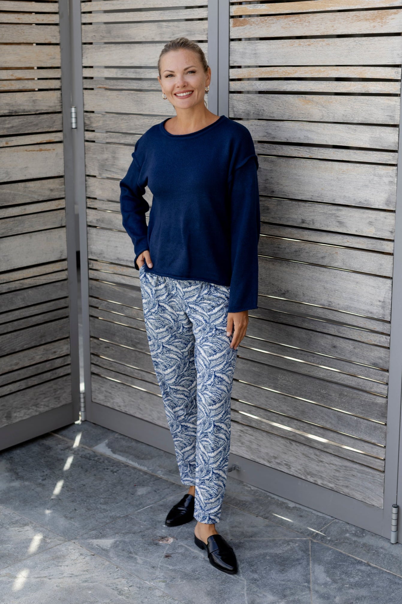 Roxanne - Classic Pant, Inked Nature