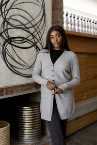 Murcia - Button Cardi with Side Slits