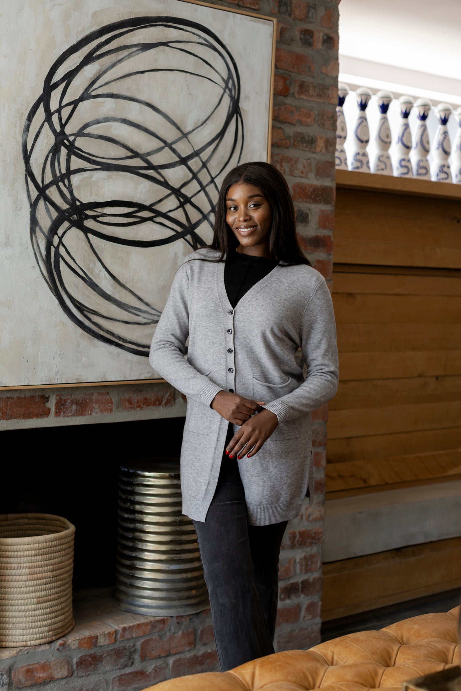 Murcia - Button Cardi with Side Slits