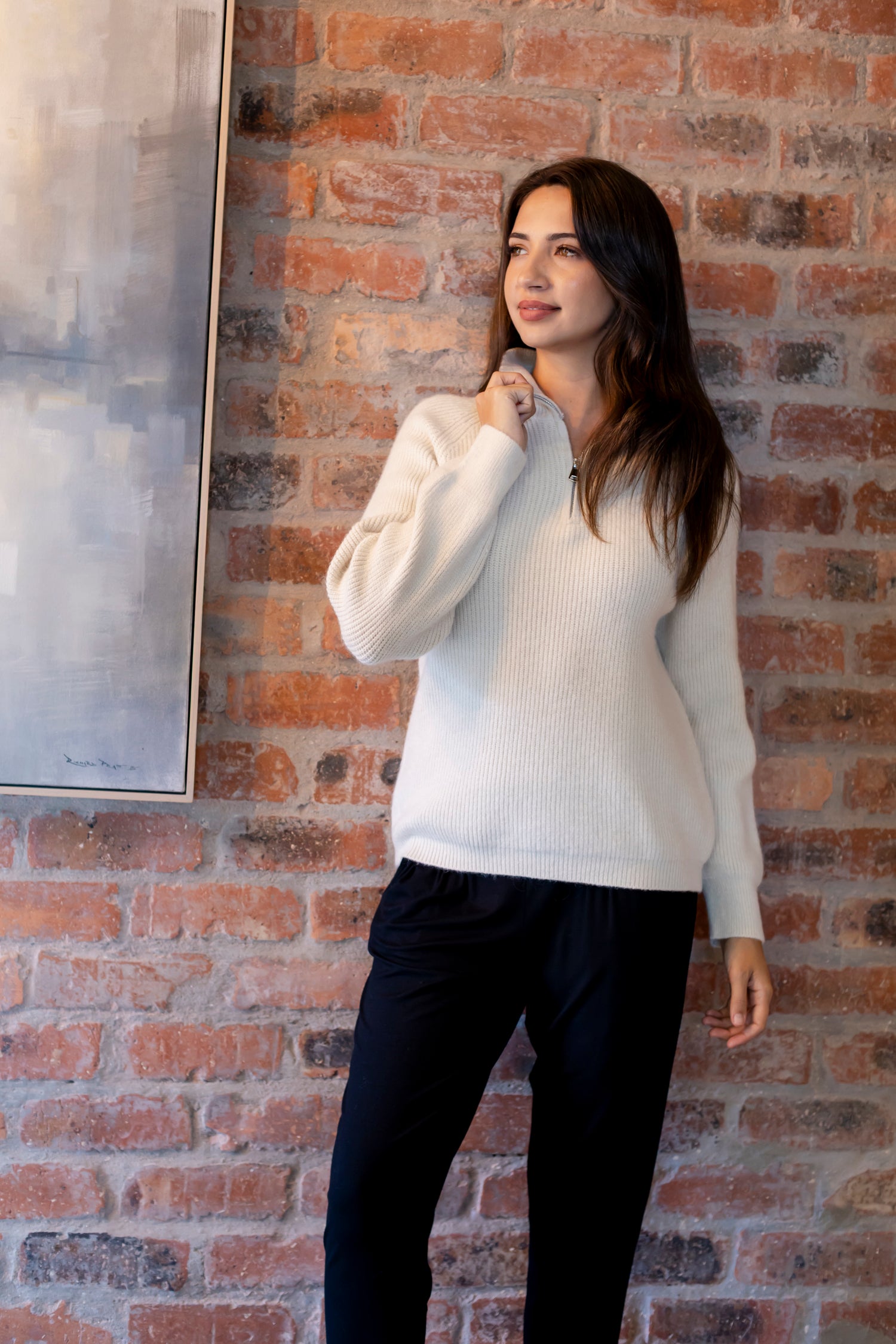 Vigo - Rib Zipper Knit