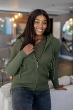 Load image into Gallery viewer, Bergamo - Rib Zipper Hoody, Military
