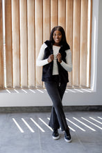 Load image into Gallery viewer, Avignon - Fur Gilet with Hood, Black
