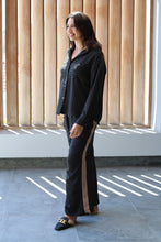 Load image into Gallery viewer, Robyn - Shacket styled Shirt, Black and White Stripe

