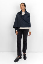 Load image into Gallery viewer, Scarf - Warm Handle with Fringe, Ink Blue
