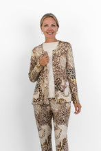 Load image into Gallery viewer, Anna - Button through Cardi, Natural Animal &amp; Chain Design
