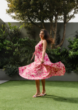 Load image into Gallery viewer, Alessia - Flowy Dress, Pink Lemonade Swirl
