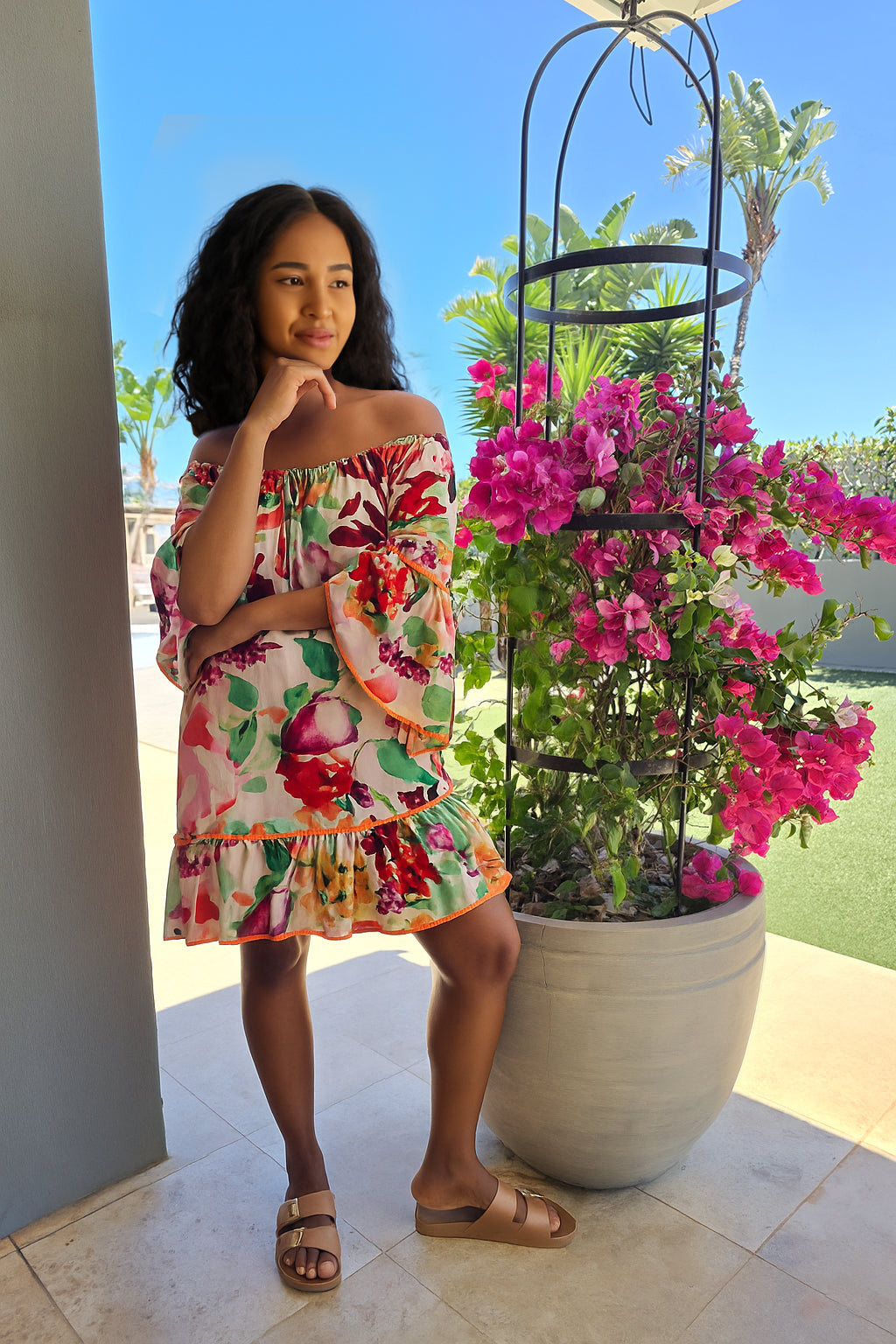 Sue - Boho Dress, Garden Breeze