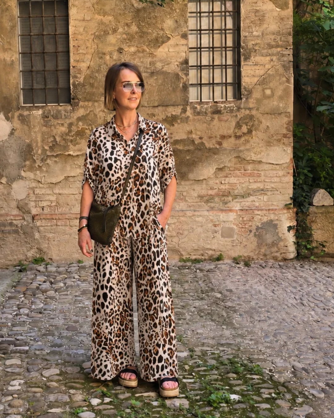 Imported Italian Matching Animal Print set