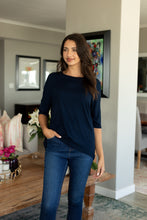 Load image into Gallery viewer, Chloe - Classic Long Line Tee with Back Seam
