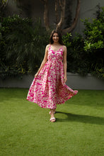 Load image into Gallery viewer, Alessia - Flowy Dress, Pink Lemonade Swirl
