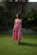 Load image into Gallery viewer, Alessia - Long Flowy Dress, Pink Lemonade Swirl
